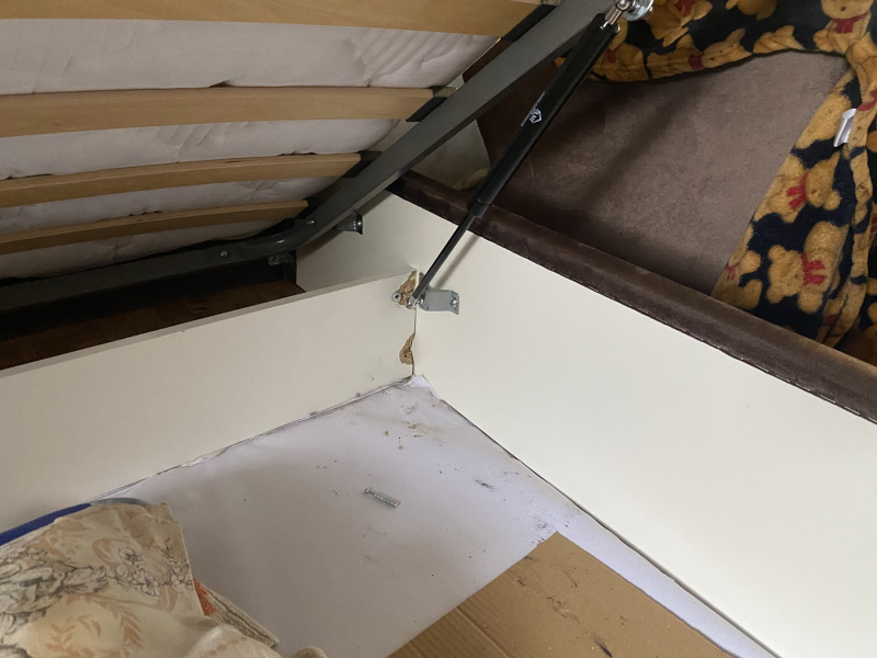 Ремонт короба кровати